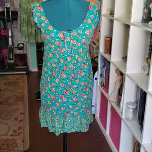 Small floral tiki summer sun dress